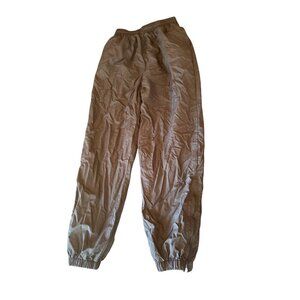 Champion Mens Black Elastic Waist Jogger Pants With Zippered Ankle Openings M